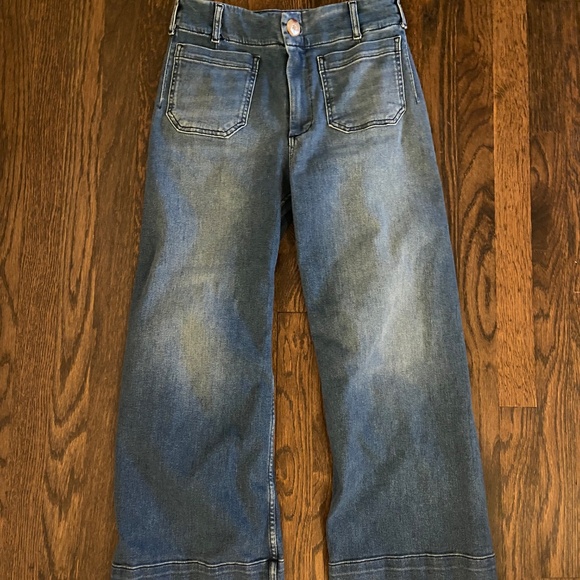 NWOT Anthropologie Colette Cropped High-Rise Wide-Leg Jeans by Maeve - Picture 4 of 4